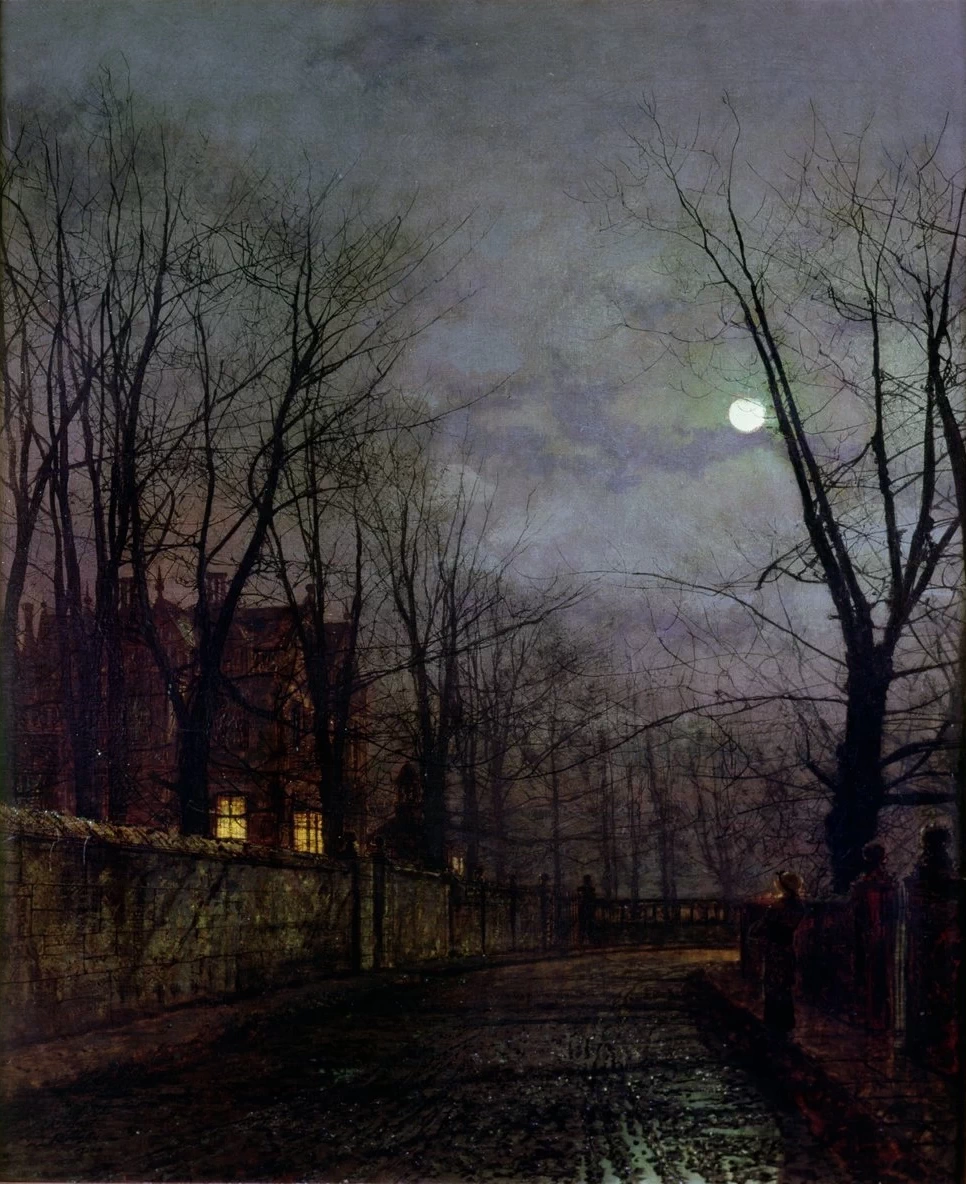 Scena di strada al chiaro di luna, 1882 1
